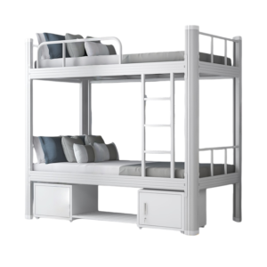 Industrial Heavy Duty Steel Bunk Bed with Storage Lockers | 1.2mm Thickness Full KD Design for School & Staff Dormitories