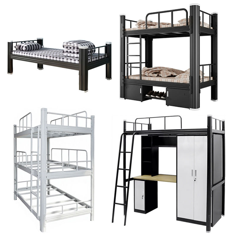 Industrial Heavy Duty Steel Bunk Bed with Storage Lockers | 1.2mm Thickness Full KD Design for School & Staff Dormitories - Image 5