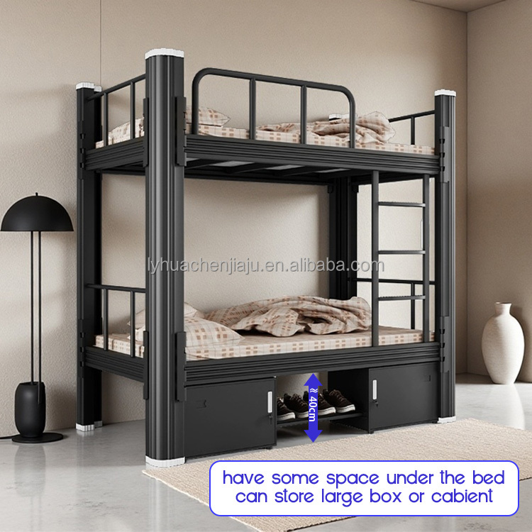 Industrial Heavy Duty Steel Bunk Bed with Storage Lockers | 1.2mm Thickness Full KD Design for School & Staff Dormitories - Image 8